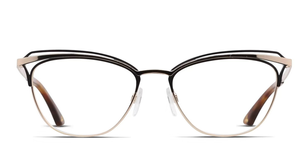 AMELIA E BRIDGETTE 35-001279 GOLD BLACK EYEGLASSES SUNGLASSES FRAMES 53-17-140